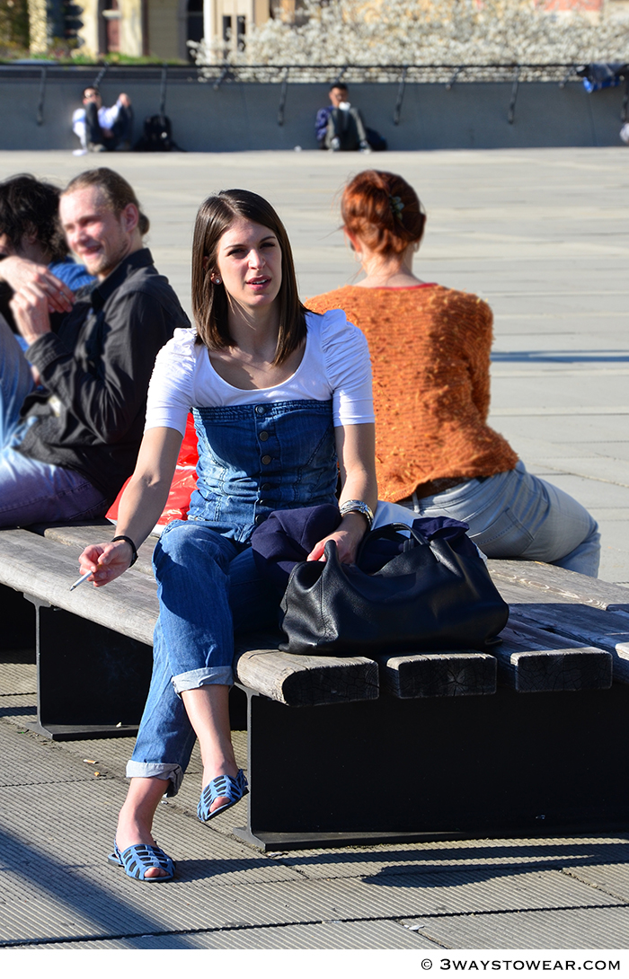 Spotted: A Denim Overall In Zurich - By 3 WAYS TO WEAR